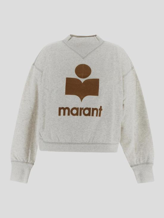 25SS 이자벨마랑에뚜왈 긴팔 티셔츠 SW0003FA A1M07EECCA Ecru Camel