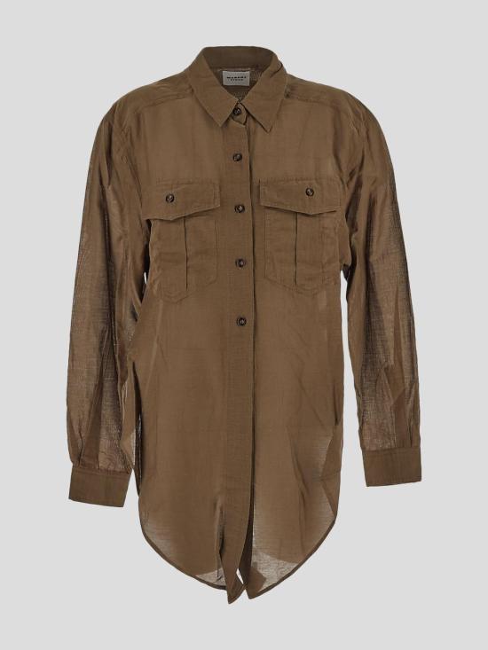 25SS 이자벨마랑에뚜왈 셔츠 CH0131FD B3J04E67KI Khaki
