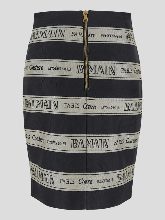 25SS 발망 스커트 EF1LC245JJ95 EDY Noir beige - BALMAIN