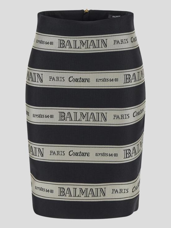 25SS 발망 스커트 EF1LC245JJ95 EDY Noir beige