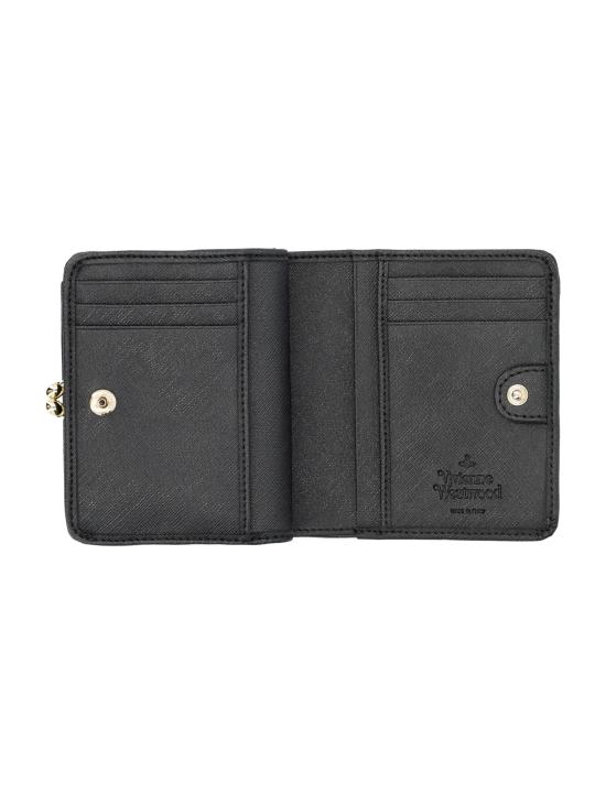 25SS 비비안웨스트우드 반지갑 5115002XWS0021N402 BLACK D ORB DOM - VIVIENNE WESTWOOD