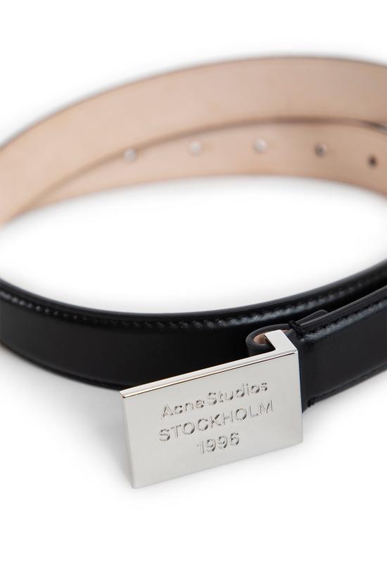25SS 아크네 스튜디오 슬림 벨트 C80206900 BLACK DOM - ACNE STUDIOS