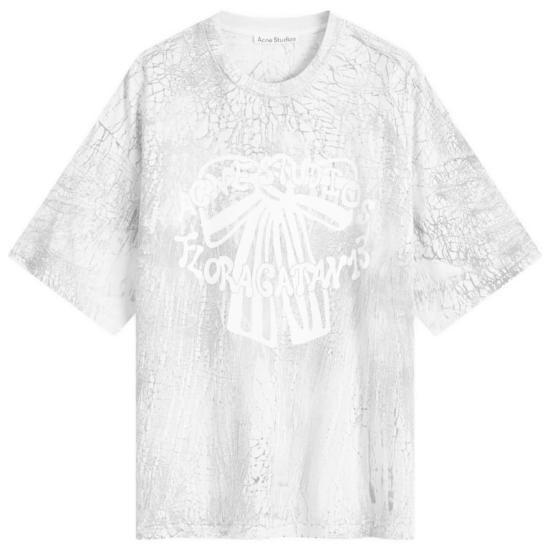 25SS 아크네 스튜디오 반팔 티셔츠 CL0298BM0 FADING BLACK DOM