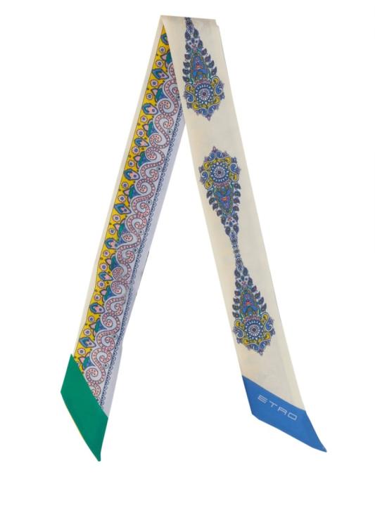 25SS 에트로 페이즐리 새틴 스카프 WATA0016AK638X0800 MULTICOLOR DOM - ETRO