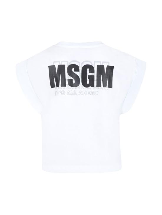 25SS [주니어] 엠에스지엠 탑 S5MSJGTH083 001 White - MSGM