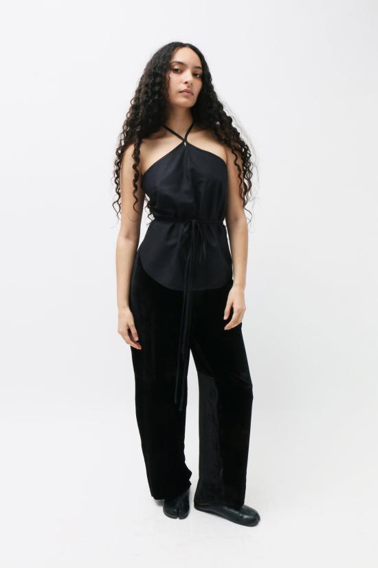  베이스레인지 스트레이트 팬츠 베이스렌지 올린  블랙