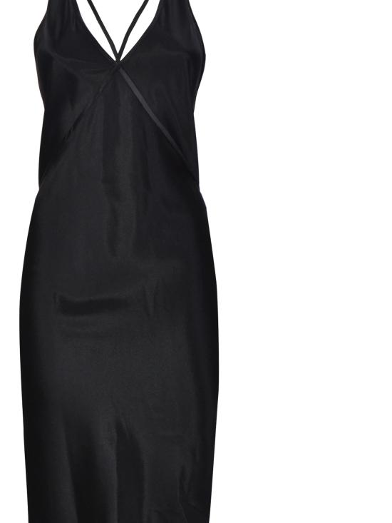 24FW 생로랑 미디 원피스 797614 Y001W1000 Black - SAINT LAURENT