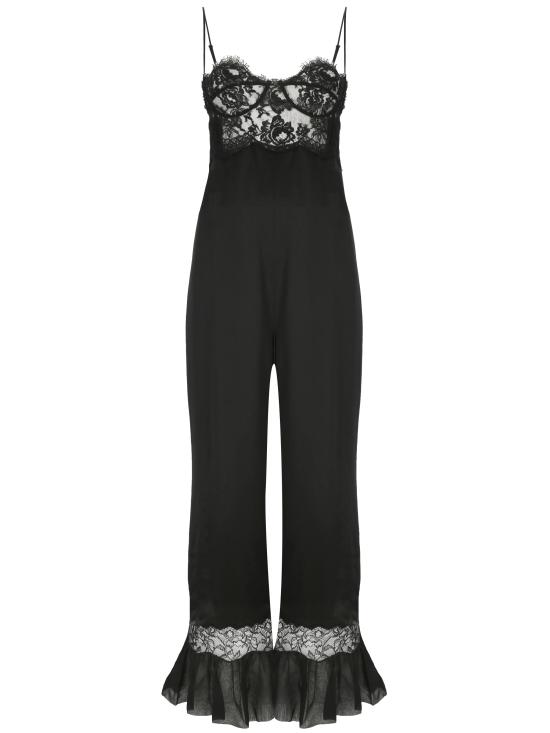 24FW 생로랑 점프수트 793227 Y001W1000 Black