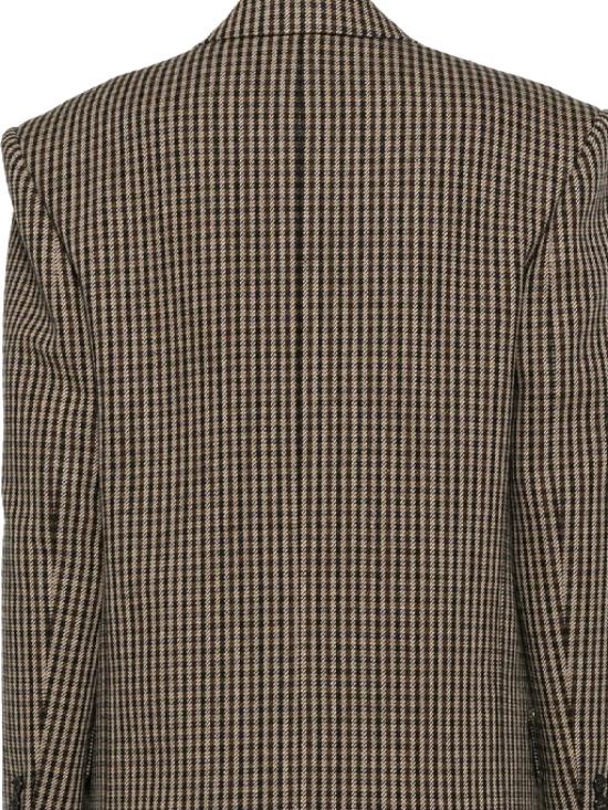 24FW 생로랑 미디 원피스 798010 Y2H829364 BEIGE NOIR MARRON - SAINT LAURENT