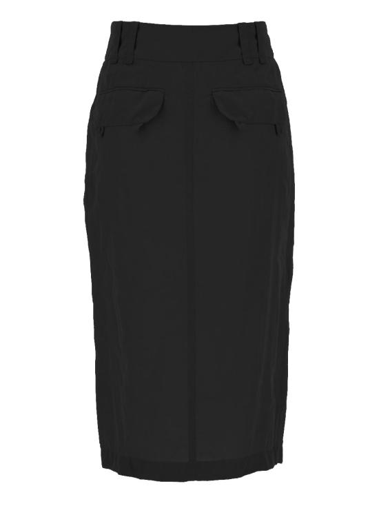 24FW 생로랑 미디 스커트 785399 Y7I221000 Black - SAINT LAURENT