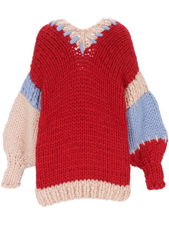 24FW HOPE MACAULAY 숏 원피스 ASPEN CHUNKY X Cream Blue Red - OTHER BRANDS