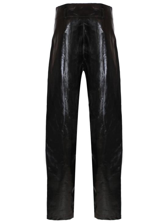 24FW 생로랑 스트레이트 팬츠 799534 Y6I901836 Noir kaki - SAINT LAURENT