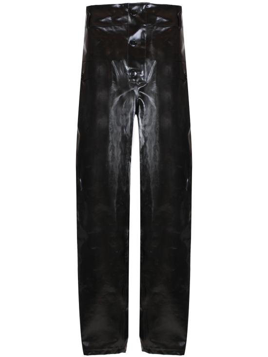 24FW 생로랑 스트레이트 팬츠 799534 Y6I901836 Noir kaki