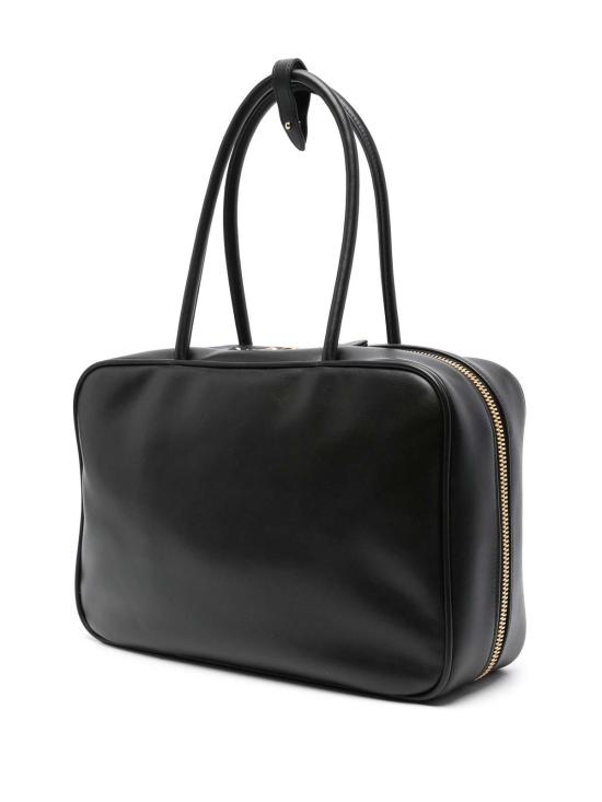 26SS 미우미우 가죽 탑 핸들백 5BB117VMON2CRWF0002 Black - MIU MIU