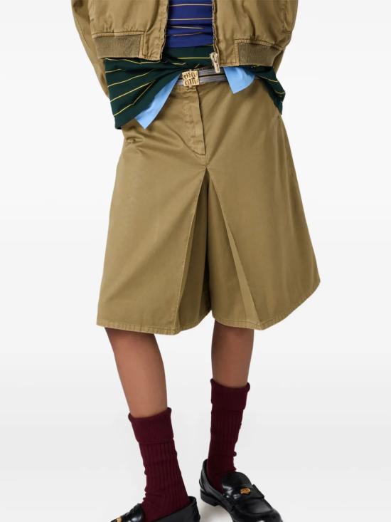 25SS 미우미우 스커트 MG2381 16MSF0393 Green - MIU MIU