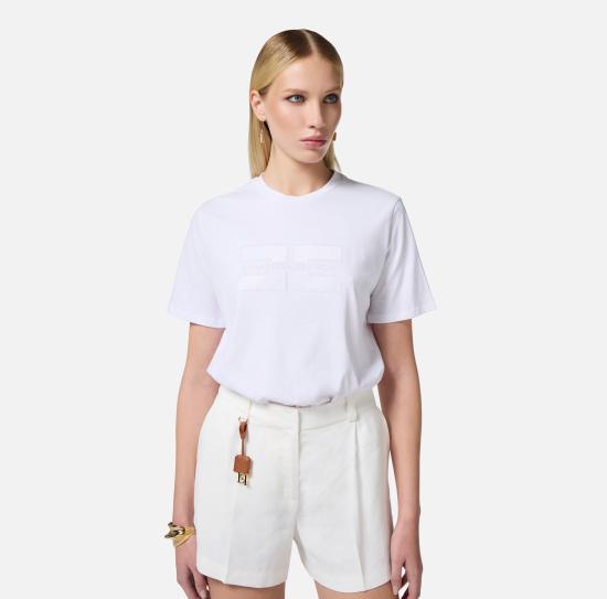 25SS 엘리자베타프랜치 스웨터 MA00251E2 270 Gesso - ELISABETTA FRANCHI