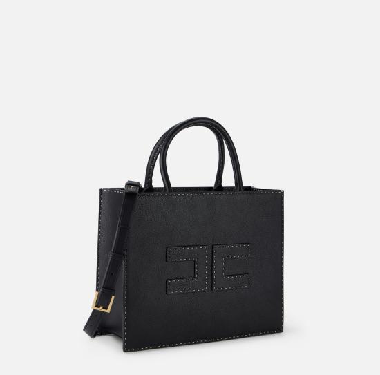 25SS 엘리자베타프랜치 토트백 BS09A51E2 110 Nero - ELISABETTA FRANCHI