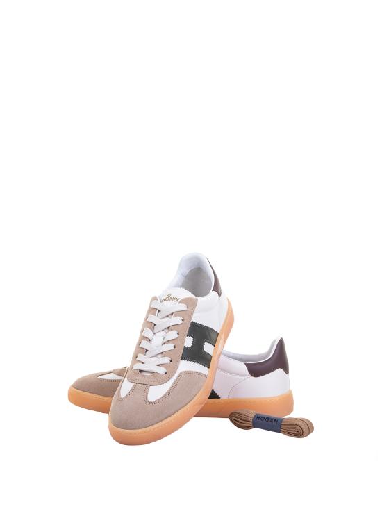 25SS 호간 스니커즈 HXM6470FB60 QDA739M BIANCO TORTORA MILITARE - HOGAN