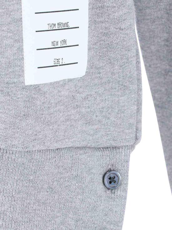  톰브라운 삼선 백로고 맨투맨 MJT085A03377055 Grey - THOM BROWNE