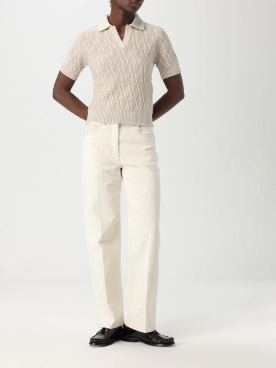 25SS 펜디 데님 팬츠 FLP855AT21 F08QQ White - FENDI