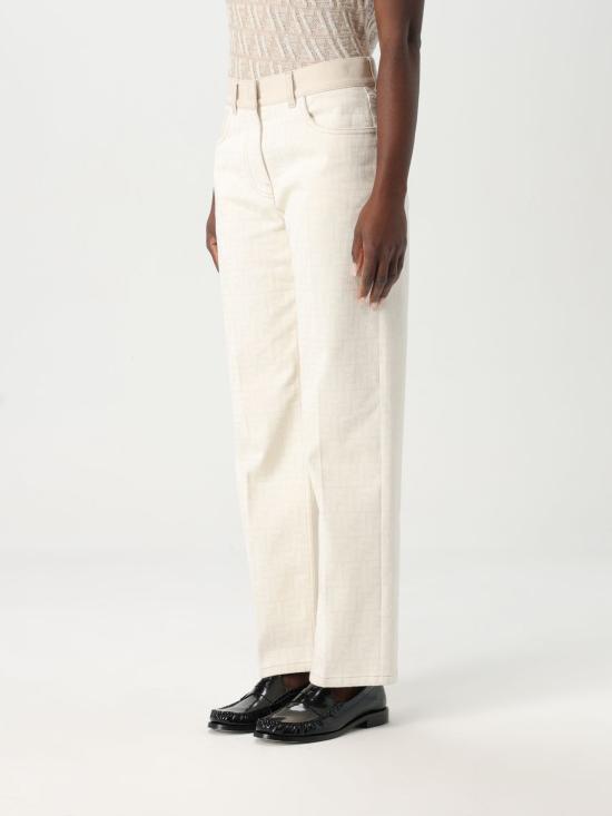 25SS 펜디 데님 팬츠 FLP855AT21 F08QQ White - FENDI