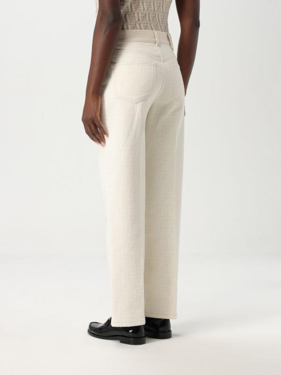 25SS 펜디 데님 팬츠 FLP855AT21 F08QQ White - FENDI