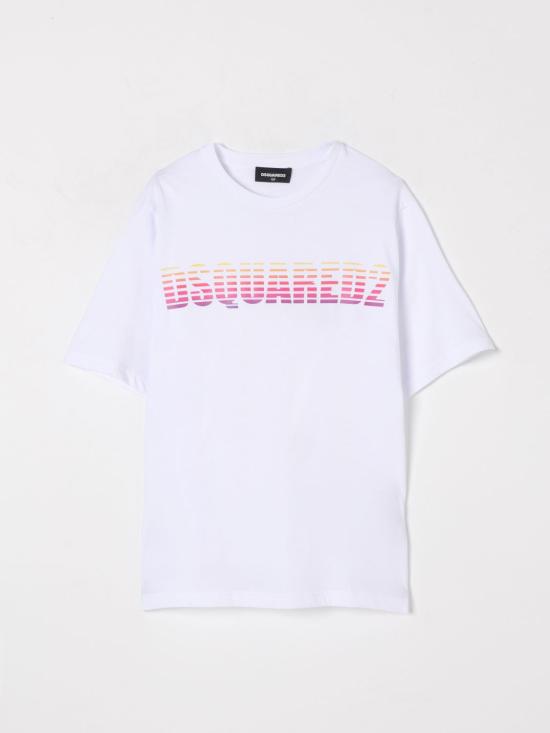 25FW [키즈] 디스퀘어드2 티셔츠 DQ2782D0015 DQ100 White