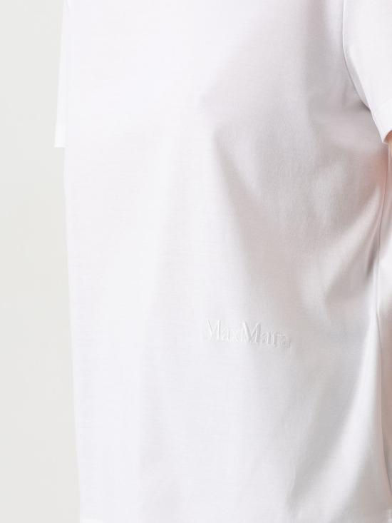 25FW 막스마라 반팔 티셔츠 2511971018600 001 White - MAX MARA