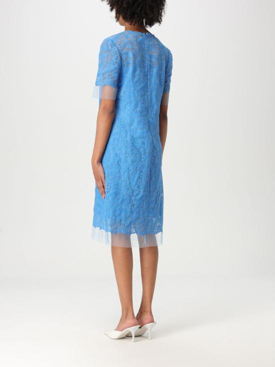 25SS 에르마노 설비노 미디 원피스 D462Q338OEX 84141 Gnawed Blue - ERMANNO SCERVINO