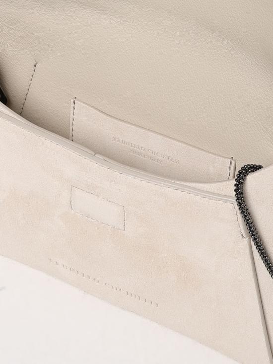 25SS 브루넬로 쿠치넬리 숄더백 MWDLD2722 C8905 Ivory - BRUNELLO CUCINELLI