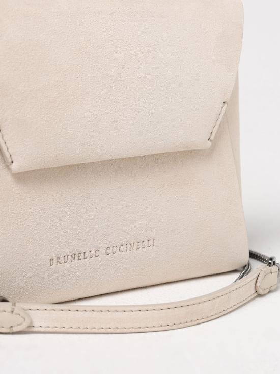 25SS 브루넬로 쿠치넬리 숄더백 MWDLD2722 C8905 Ivory - BRUNELLO CUCINELLI