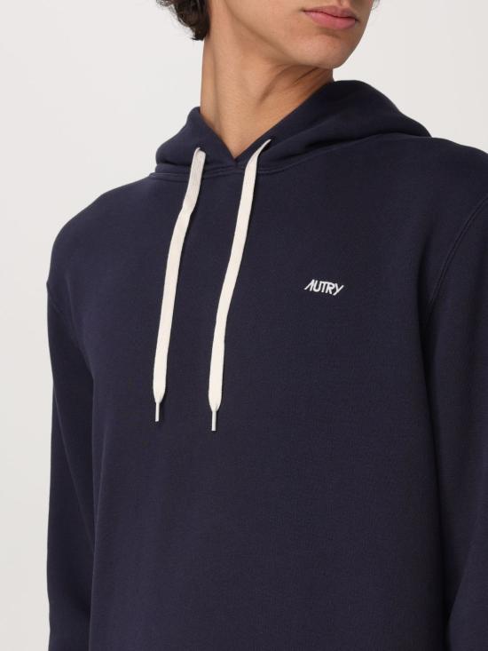 25FW 오트리 로고 후드 티셔츠  HOPMA2JB Blue - AUTRY