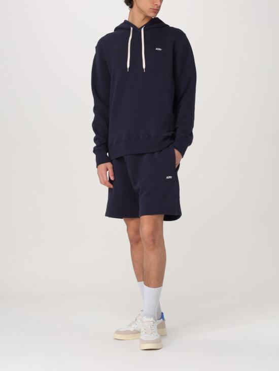 25FW 오트리 로고 후드 티셔츠  HOPMA2JB Blue - AUTRY