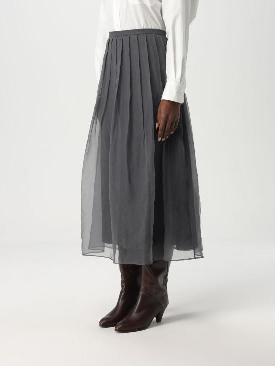 25SS 브루넬로 쿠치넬리 스커트 MF940G3375 C079 Grey - BRUNELLO CUCINELLI