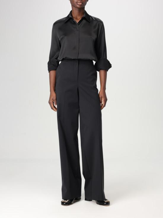 25FW 막스마라 스트레이트 팬츠 2511781038600 003 Black - MAX MARA