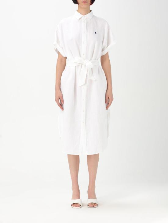 25SS 폴로 랄프로렌 롱 원피스 211959912 002 White