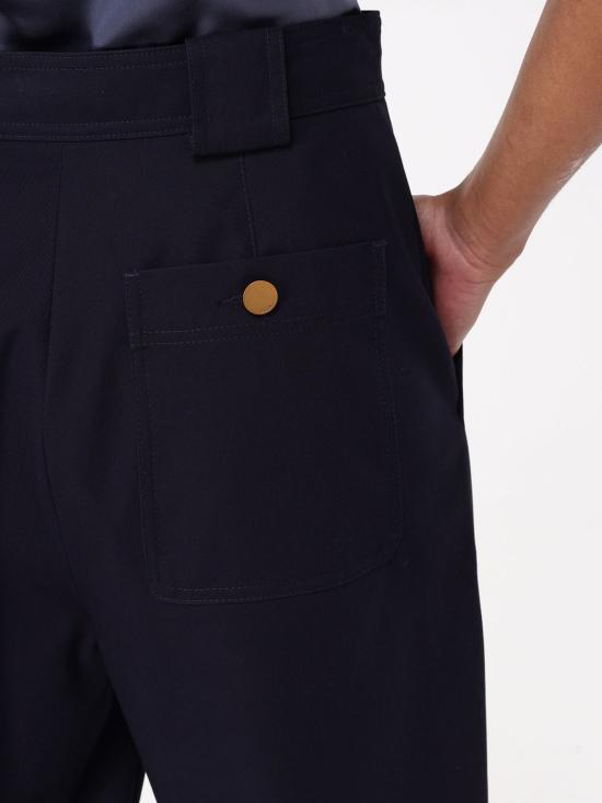 25FW 막스마라 스트레이트 팬츠 2511131061600 003 Blue - MAX MARA