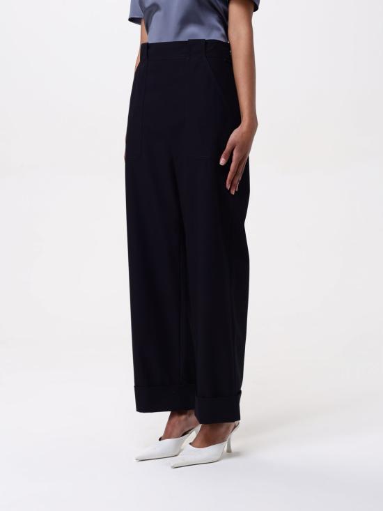 25FW 막스마라 스트레이트 팬츠 2511131061600 003 Blue - MAX MARA