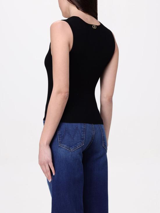 25FW 트윈셋 민소매 티셔츠 251TP3492 00006 Black - TWINSET