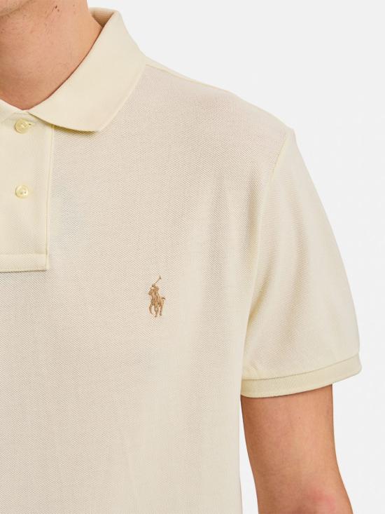 25FW 폴로 랄프로렌 폴로 티셔츠 710536856 417 White - POLO RALPH LAUREN