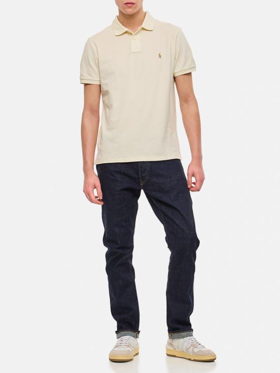 25FW 폴로 랄프로렌 폴로 티셔츠 710536856 417 White - POLO RALPH LAUREN