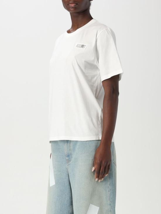 25SS MM6 메종마르지엘라 반팔 티셔츠 S52GC0336M20048 101 White - MM6 MAISON MARGIELA