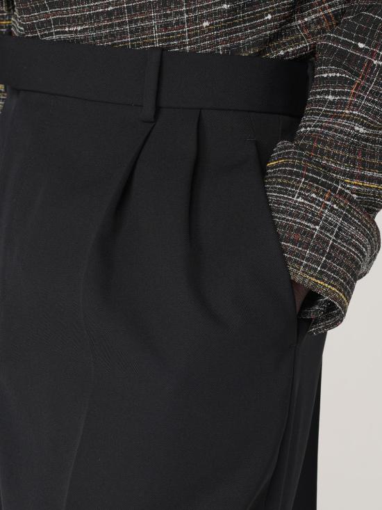  보테가베네타 스트레이트 팬츠 804757V3PH0 1000 Black - BOTTEGA VENETA