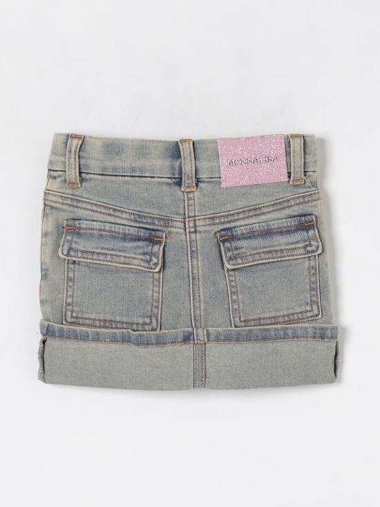 25SS [키즈] 모나리자 스커트 19E703RU5021 5503 Denim - MONNALISA