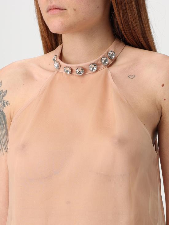 25FW 핑코 민소매 티셔츠 104974A2GU Q35 Pink - PINKO