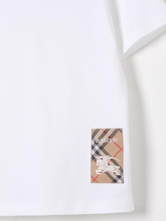 25FW [키즈] 버버리 티셔츠 8100457 A1464 White - BURBERRY