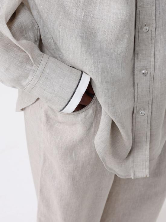 25FW 브루넬로 쿠치넬리 블라우스 MM633RD646 C200 Beige - BRUNELLO CUCINELLI