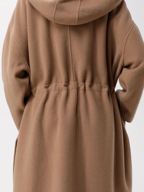 25FW 막스마라 MIELE 미엘레 드로스트링 후드 코트 2511901021600 003 Camel - MAX MARA