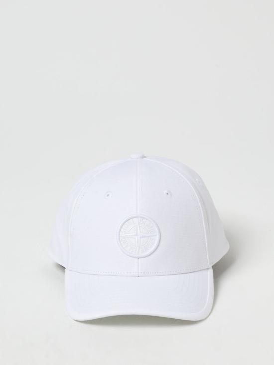 25FW [키즈] 스톤 아일랜드 모자 9100912S0065 V0001 White - STONE ISLAND