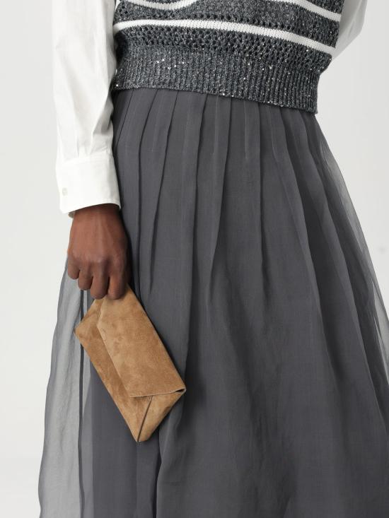 25SS 브루넬로 쿠치넬리 숄더백 MWDLD2722 C7495 Beige - BRUNELLO CUCINELLI